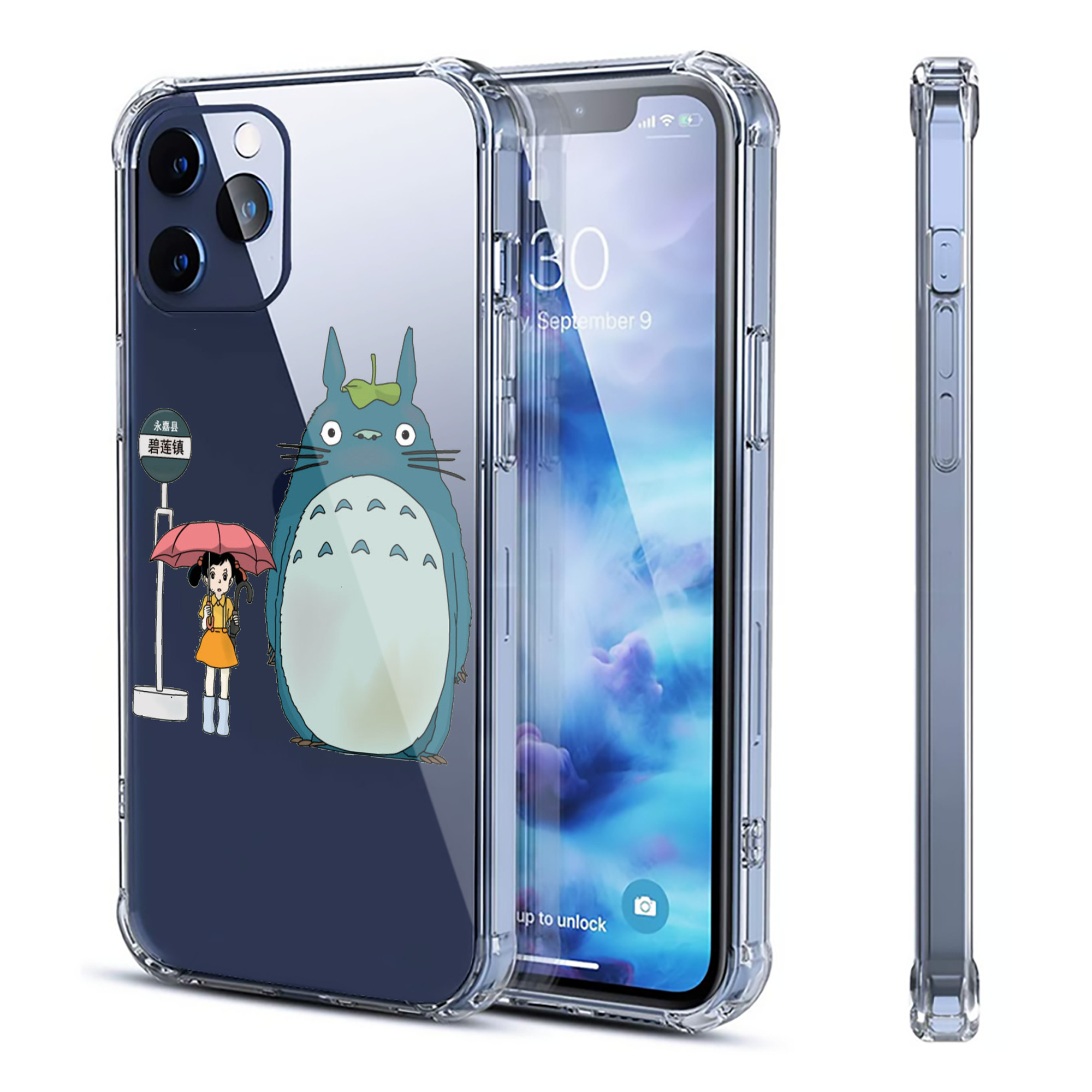 （画像用） となりのトトロ 草壁メイ 草壁サツキ My Neighbor Totoro Satsuki Kusakabe Mei Kusakabe 【iPhone 12シリーズ対応】透明スマホケース（クリアソフトケース）